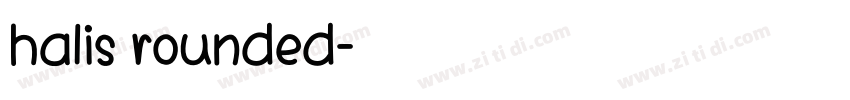 halis rounded字体转换